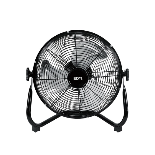 Ventilateur De Sol Industriel Noir Puissance: 45w Palmes: Ø30x41cm Edm