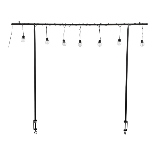 Support Pour Table D'extérieur Avec 10 Ampoules Led À Piles Blanc Chaud