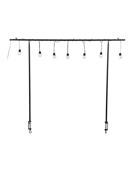Support Pour Table D'extérieur Avec 10 Ampoules Led À Piles Blanc Chaud