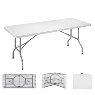 Table Pliante 180x74x74cm Tube Ø22x1.0mm Edm