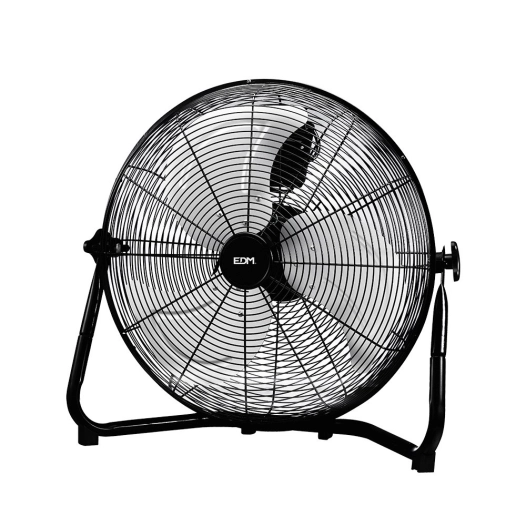 Ventilateur De Sol Industriel Noir Puissance: 110w Pales: Ø45x54cm Edm