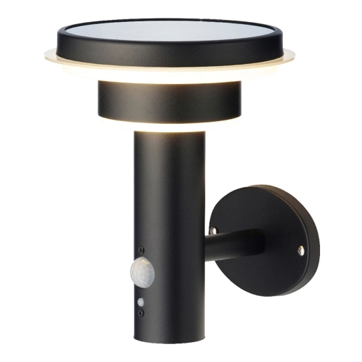 Aplique Solaire Metallique 17,8x18,3x22cm 4 Leds Lumière Chaude Lumineo