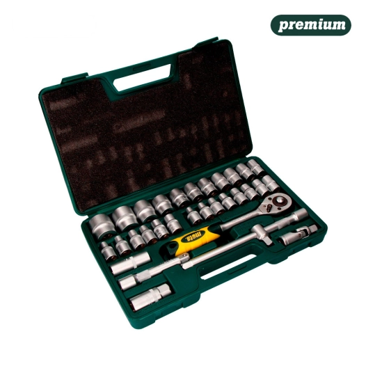 Kit De 32 Douilles Et Accessoires 1/2'' Cr.V. Ek602. Mota