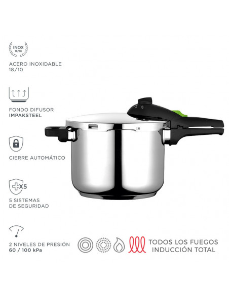 Autocuiseur Fagor 8L Cuisson rapide inox 18/10 - FAGOR