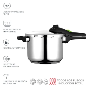 Super Rapide Pot Rapid 8 L Inox 18/10 Fagor Ø23x21cm