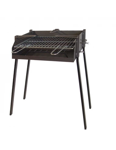 Barbecue Carré Avec Support Pour Paella 50x40x75cm. Imex El Zorro
