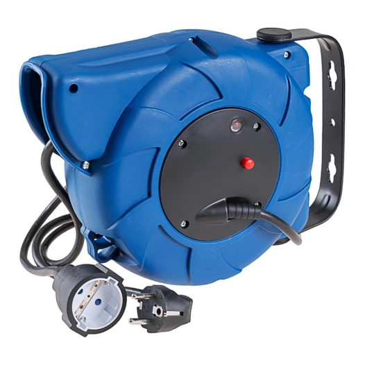 Enrouleur De Cable Automatique 3x1.5mm 16 Metres Avec 1 Base Schuko T/Tl 4.8mm 16a 250v 71251a Solera