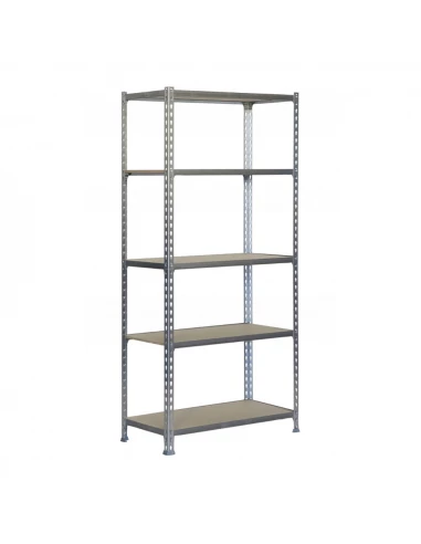 Etagère légère sans vis MADERCLICK 5/400 GALVA/BOIS GALVA/BOIS 1800x900x400 - SIMONRACK