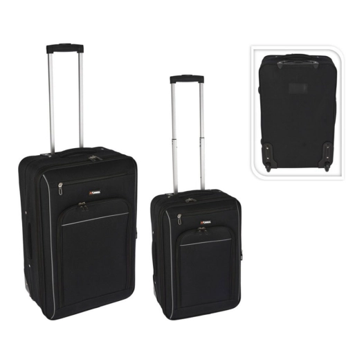 Lot De 2 Valises De Voyage Noires