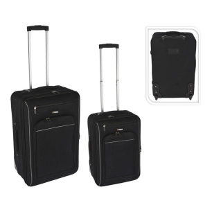 Lot De 2 Valises De Voyage Noires