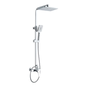 Barre De Salle De Bain, Monocommande, Pomme De Douche, Tuyau Et Poignée Mod. Altea Edm