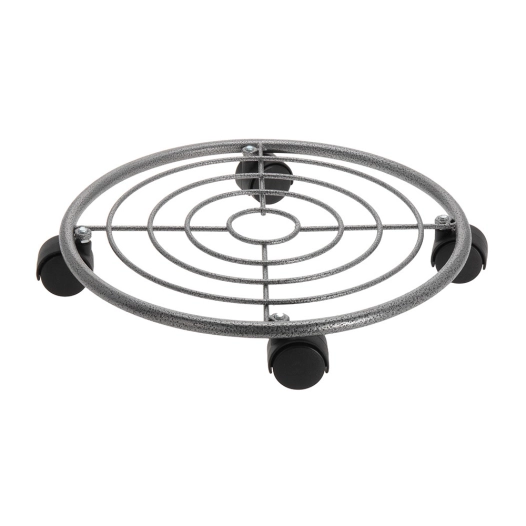 Plateau Métallique 4 Roues Ajustable 35 cm x 6,5cm,