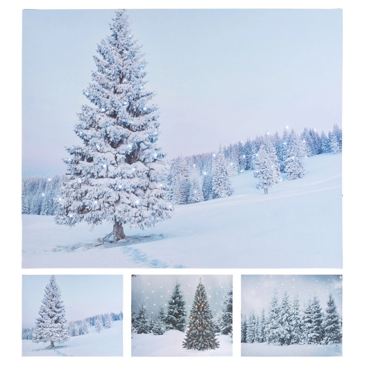 Cadre Decoratif Avec Led50x1,5x40cm Modele Arbres