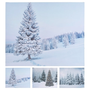 Cadre Decoratif Avec Led50x1,5x40cm Modele Arbres