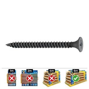 Boite De 500pcs Vis De Fixation Placoplatre - Metal , Ssf 3.5 X 45 Phosphaté - Celo