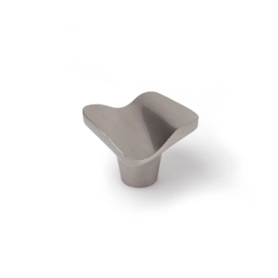 Lot 4 Boutons De Meuble Métal Nickel Mat Brossé Mod.749 32x31mm. Rei