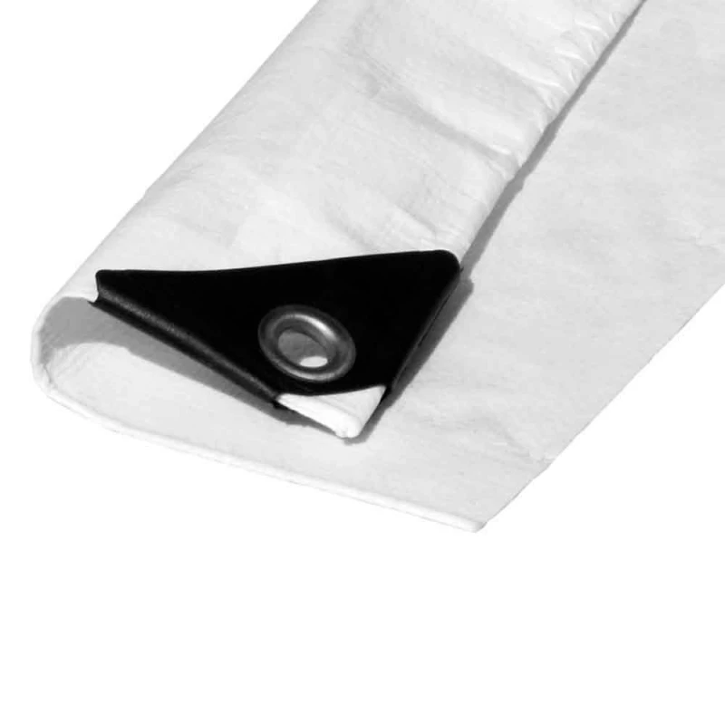 Auvent 4x5m Double Face. Couleur Blanc. Densité 90g/M² Edm