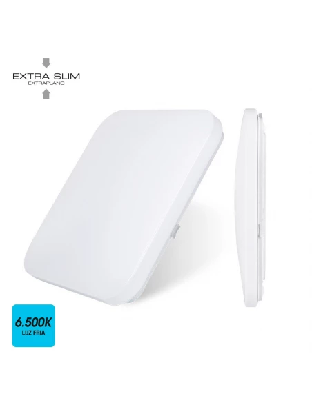 Applique En Surface Led Extra-Plat 12w 6500k 28x28x6.3cm Edm