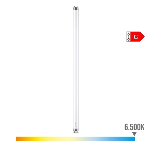 Tube Led T8 20w 2000lm G13 6500k Lumière Froide Ø2,78x151,42cm Philips