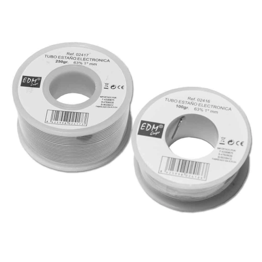 Bobine D'étain 250g 63% 1mm. Edm