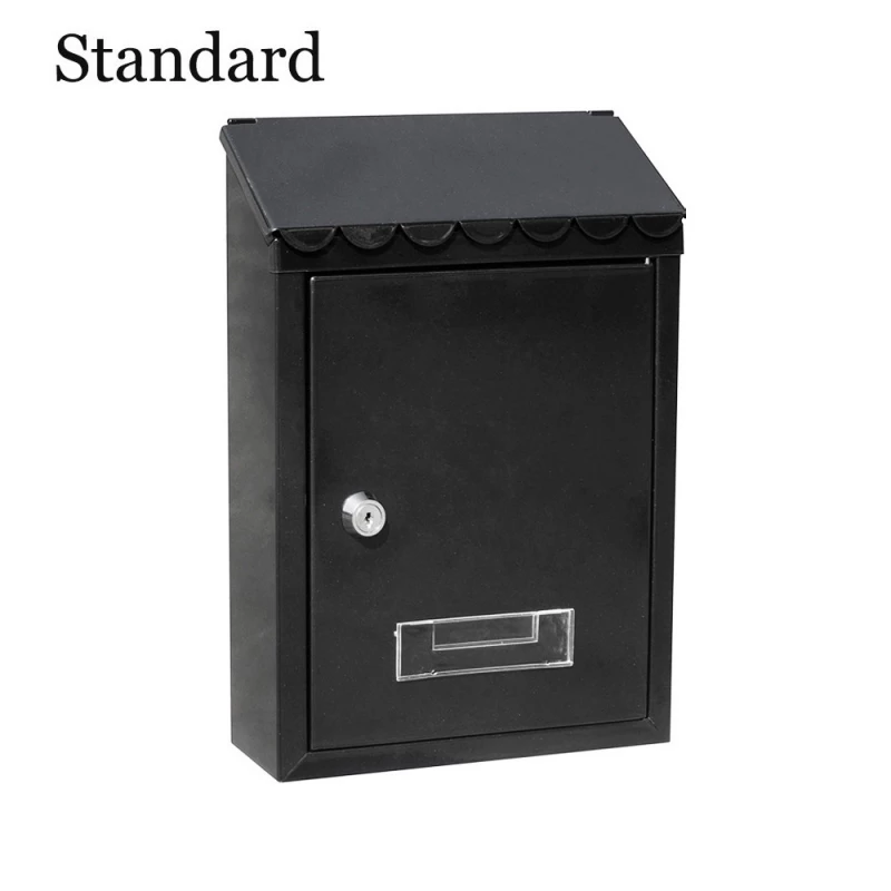 Boîte À Lettres En Acier Modèle Standard Noire