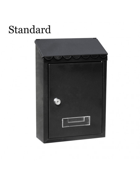 Boîte À Lettres En Acier Modèle Standard Noire