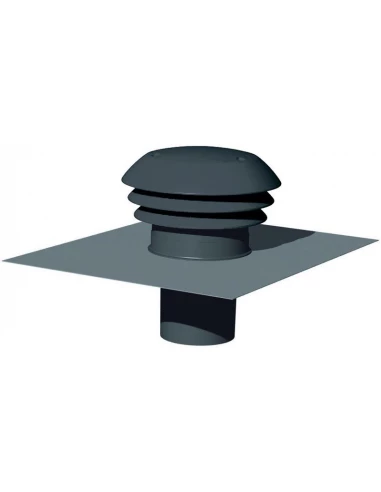 Sortie de toiture vmc gris ardoise 125mm