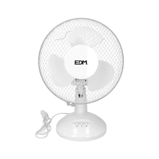 Ventilateur De Table Blanc Puissance: 25w Palmes: Ø23x36cm Edm