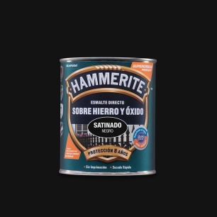 Hammerite Laqué Metallique Satiné Noir 0.750l 5093689