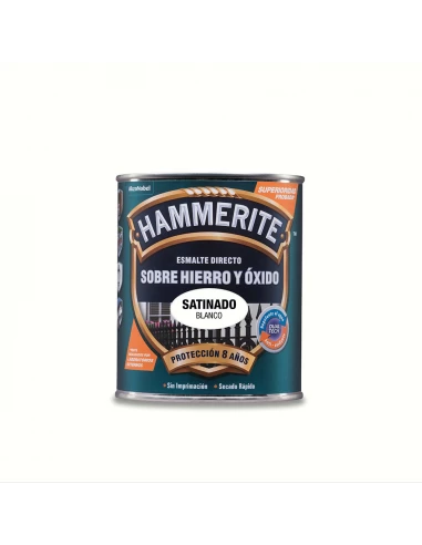 Hammerite Laqué Metallique Satiné Blanc 0,750l 5093743