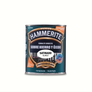 Hammerite Laqué Metallique Satiné Blanc 0,750l 5093743