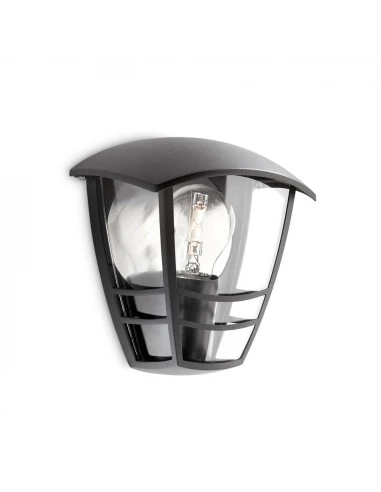 Applique Exterieur Murale 1x60w Noir Mod. Creek Philips.