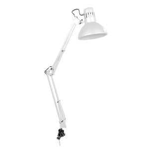 Lampe (ARCHITECTE) Modèle Melbourne Avec Pince De Fixation Couleur Blanche E27 60w Edm