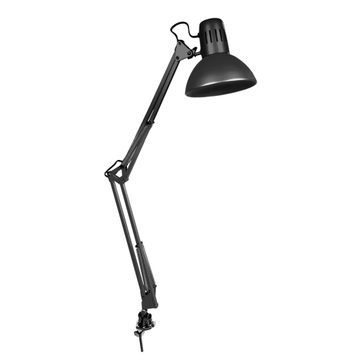 Lampe (ARCHITECTE) Modèle Melbourne Avec Pince De Fixation Couleur Noir E27 60w Edm