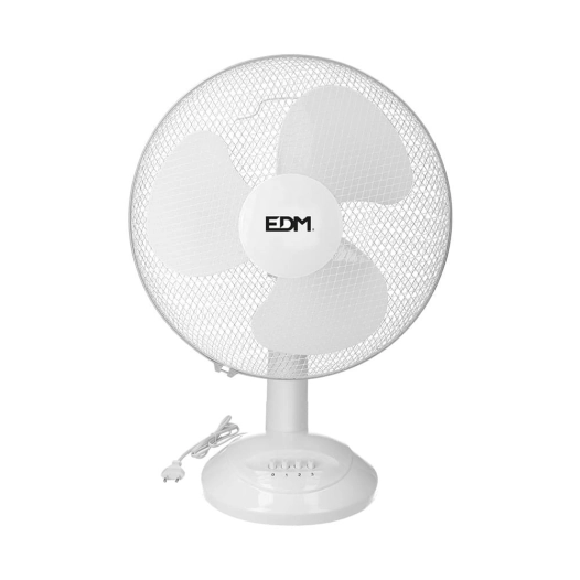 Ventilateur De Table Blanc Puissance: 35w Palmes: Ø30x48cm Edm