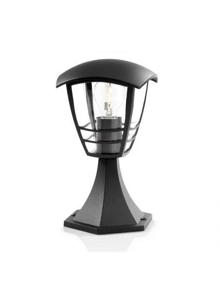 Applique Exterieure Face Superieur Mur 1x60w Noir Mod. Creek Philips.