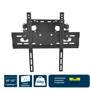 Support Plasma/Lcd/Led 26-55 Pouces 50kg Edm Avec Niveau Inclus