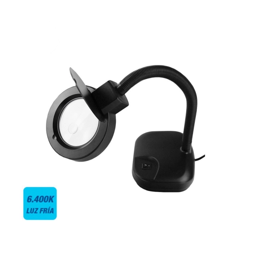 Lampe Loupe De Table Couleur Noire 12w Edm