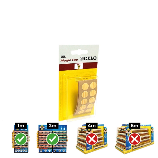 Boite 10 Blisters De 20 Cache-Vis Adhésifs Din / Ref Mtap Couleur Pin - Celo.