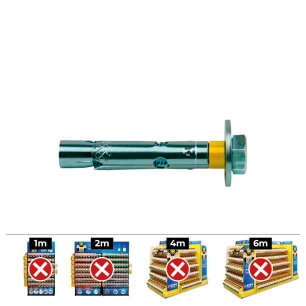 Boite De 50pcs Vis Dt14-C M 10 X 70 Zinqué - Celo