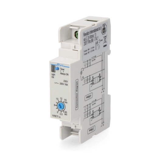 Minuterie D'escalier 1 Din Sans Préalarme Sassin