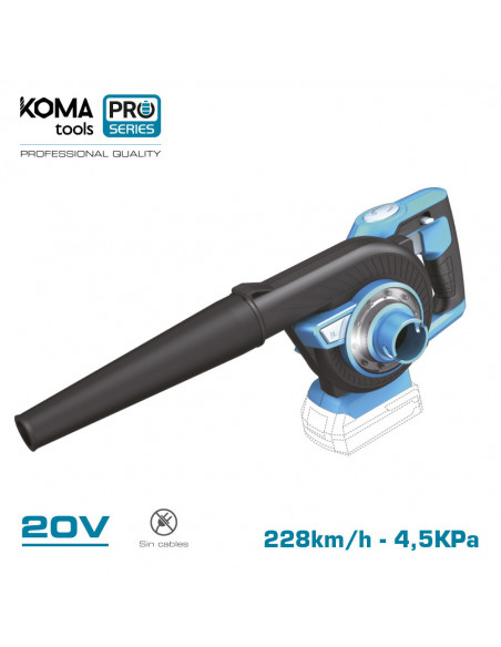 Aspirateur Souffleur Koma 20V Sans fil, puissant, polyvalent pour jardin - KOMA TOOLS