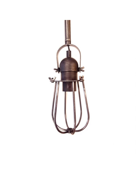 Plafonnier Métallique Vintage E27 60w Couleur Noire Ø10x22cm Edm