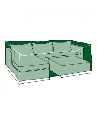 Housse De Protection Housse Chaiselonge+Table 213x132x74cm 240gr/M²