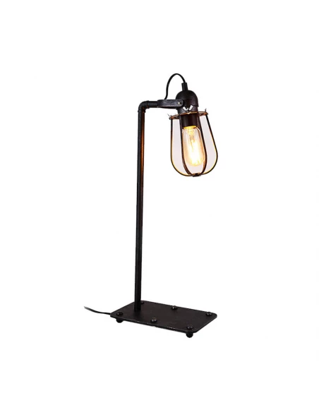 Lampe De Table Métallique Vintage E27 60w 22x51cm E27 60w 22x51cm Edm