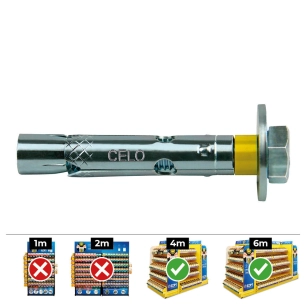 Vis Dnbolt Dt8-C (M8X45) Zinc Plat. Eta 250 Uni. Celo
