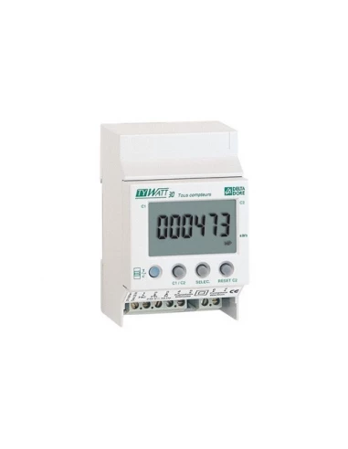 Tywatt 30 Indicateur de consommations pour compteur monophasé 6110002 - DELTA DORE