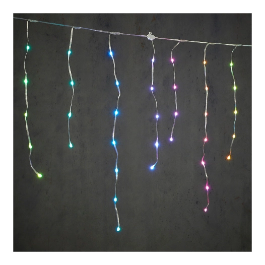 Rideau Led Multicolore Effet Glace