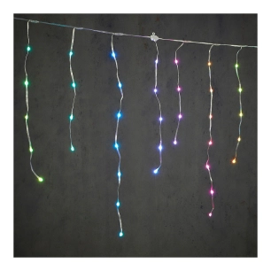 Rideau Led Multicolore Effet Glace
