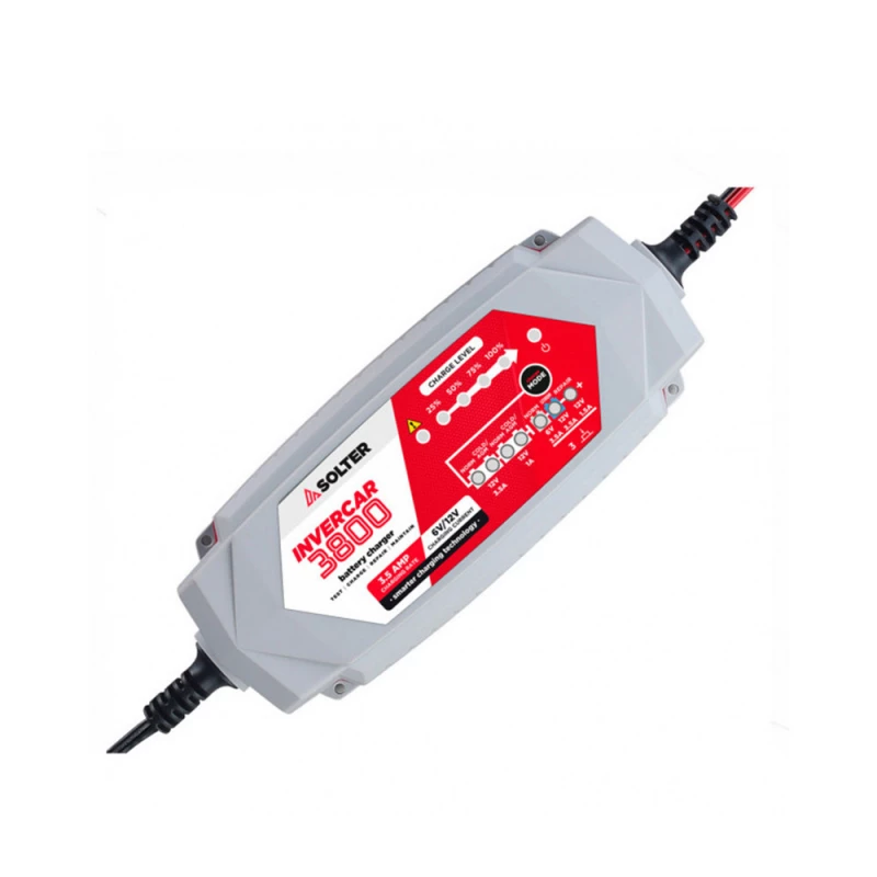 Chargeur Intelligent De Batteries Invercar 3800 6/12v 3.5a Solter